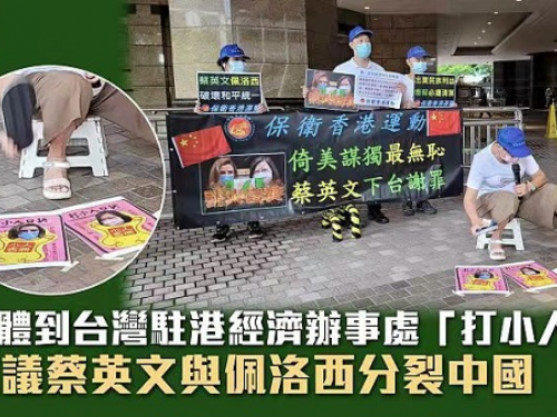 「保衛香港運動」抗議蔡英文與裴洛西分裂中國